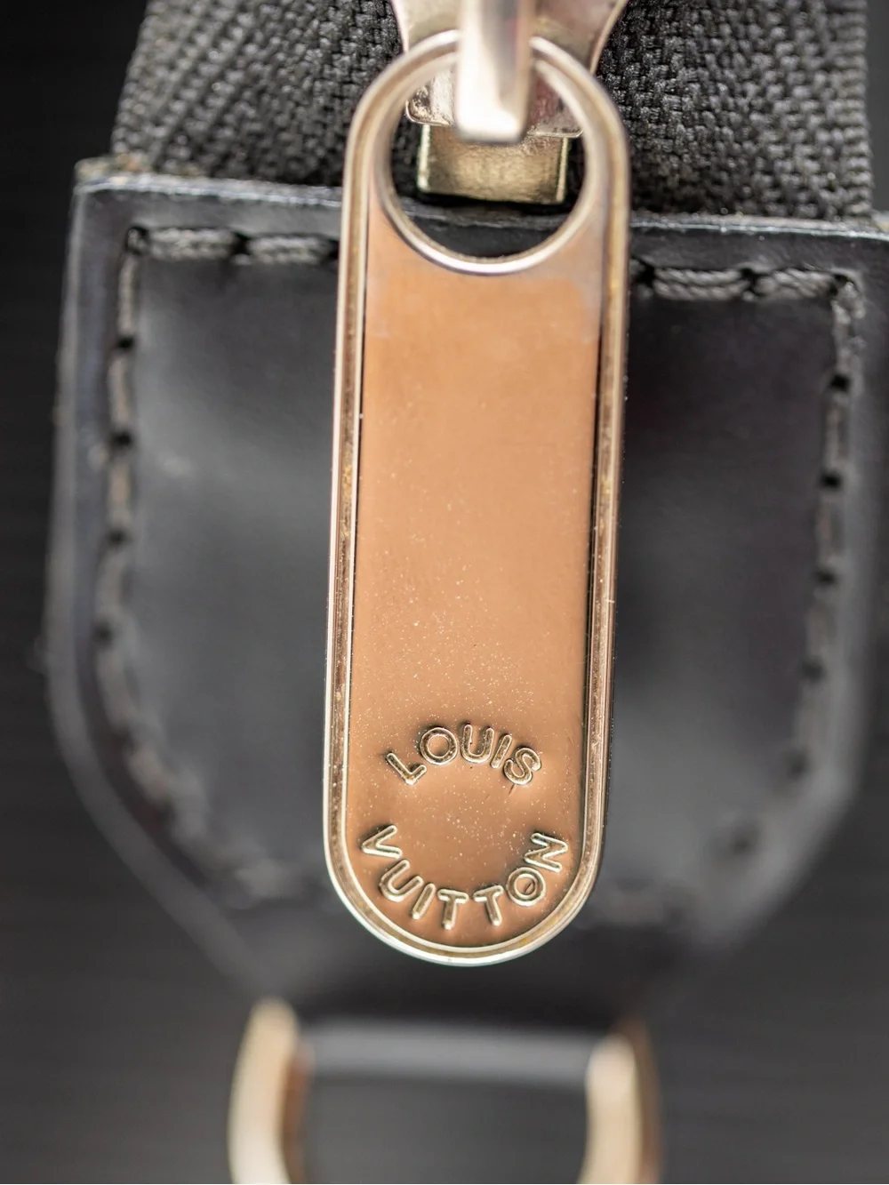 Louis Vuitton Black Shoulder Bag with Silver  Hardware